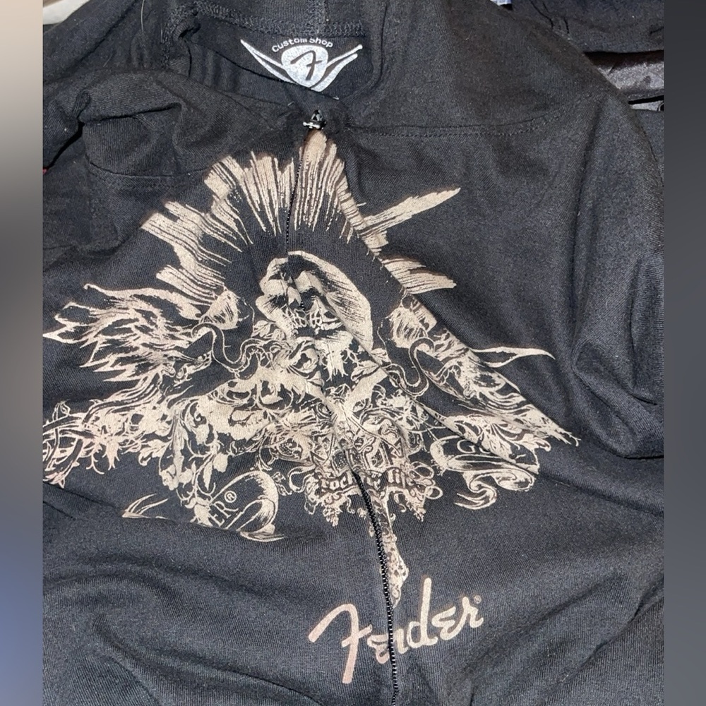Fender Custom Shop Vintage Super Rare Zip Front Hoodie